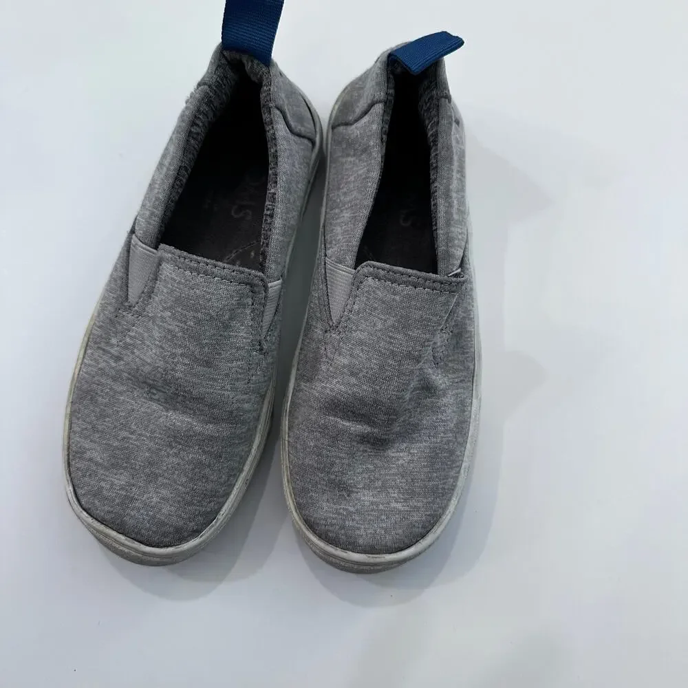 Tom’s grey slip ons size 13